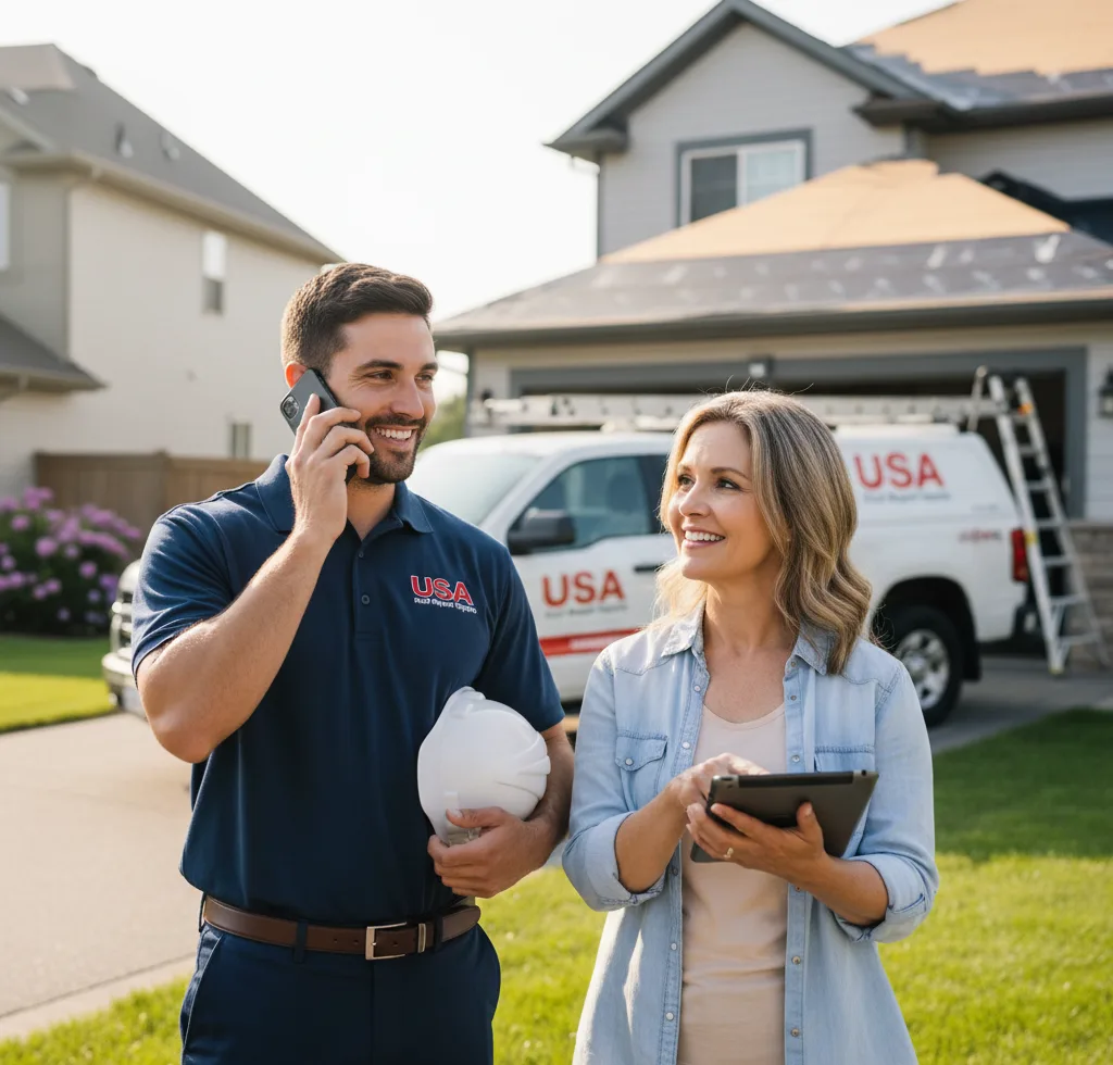 USA Roof Repair Experts customer support in Violet